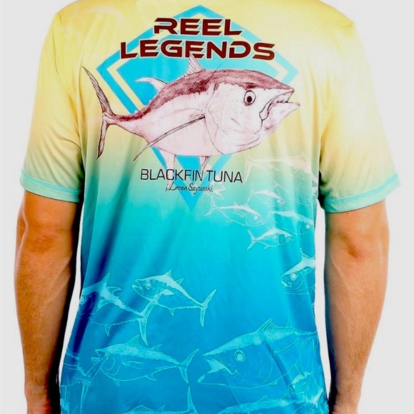 Reel Legends Mens Blackfin Tuna Size M,L,XL - Picture 2 of 8